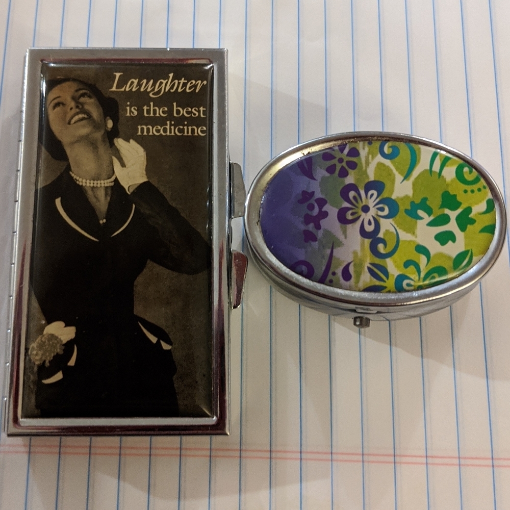 Set of Travel Pill Cases